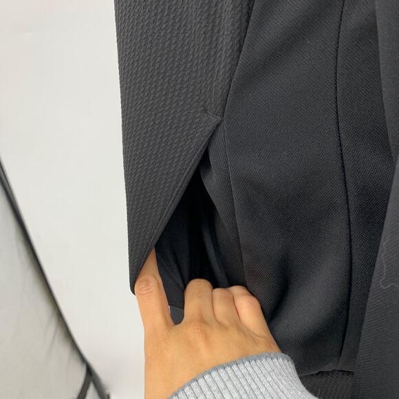 Adidas Jacket Womens M Medium Black Golf Textured Front Long Sleeve Full Zip - Picture 5 of 13